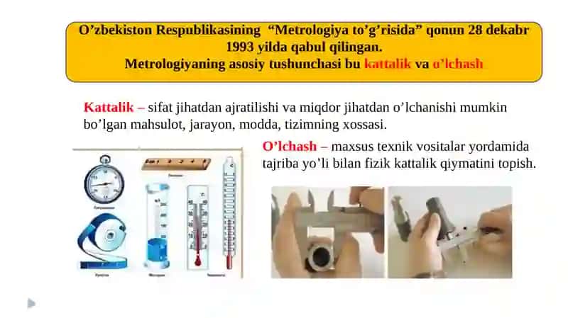 Standartlashtirish, metrologiya va sifatni baholash 4