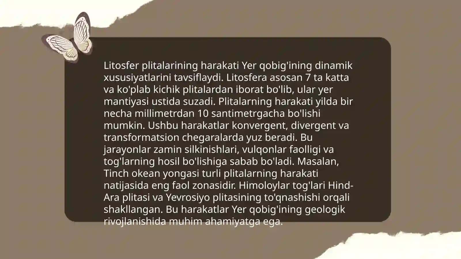 Litosfera va unda sodir boʻladigan voqea-hodisalar 4
