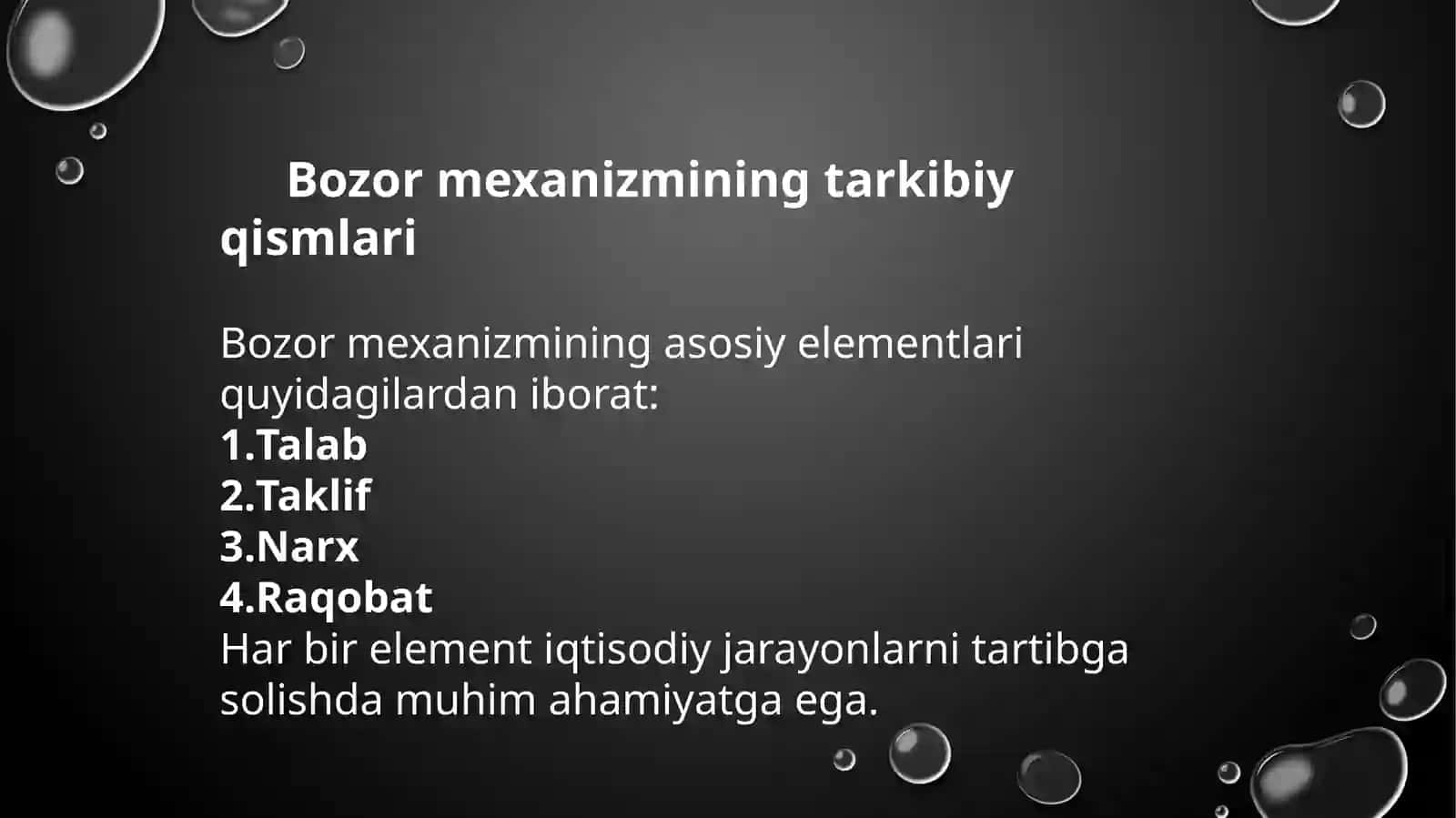 BOZOR MEXANIZMI, UNING TARKIBIY QISMLARI VA AMAL QILISHI 4