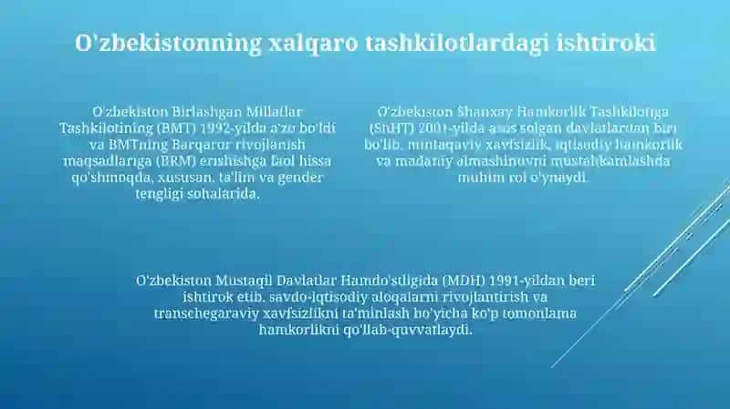 O'zbekistonvajahonhamjamiyati 4