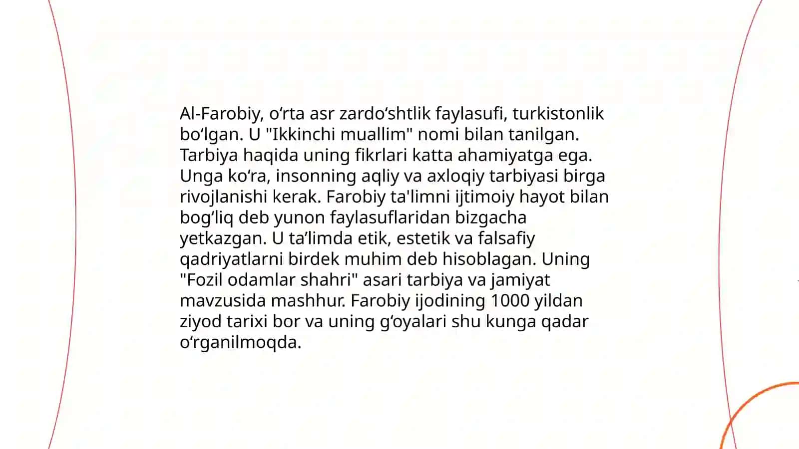 Sharq mutafakkirlarining xalq tarbiyasi haqida qarashlari 4