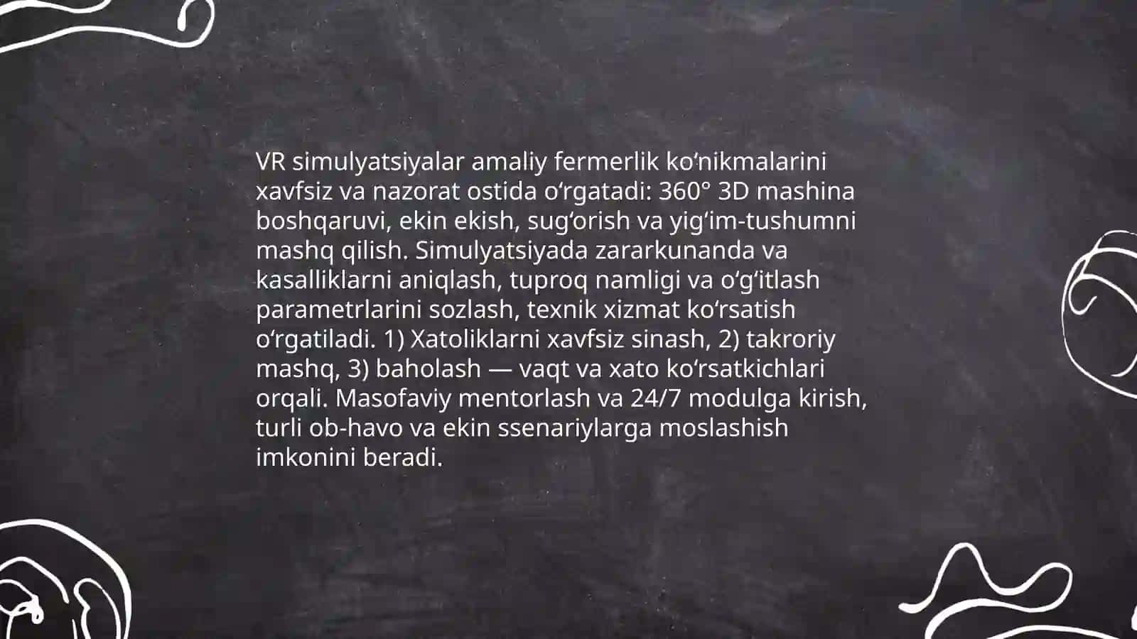Qishloq xo‘jaligi mutaxassislarini tayyorlashda virtual va to‘ldirilgan reallikdan foydalanish istiqbollari 4