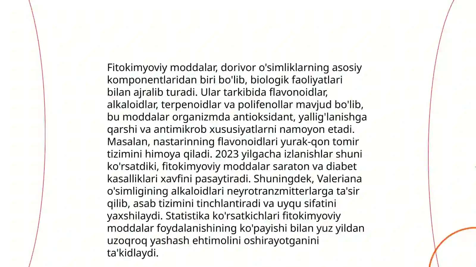 Dorivor o'simliklarning kimyoviy tarkibi va farmakologik xususiyatlari 4