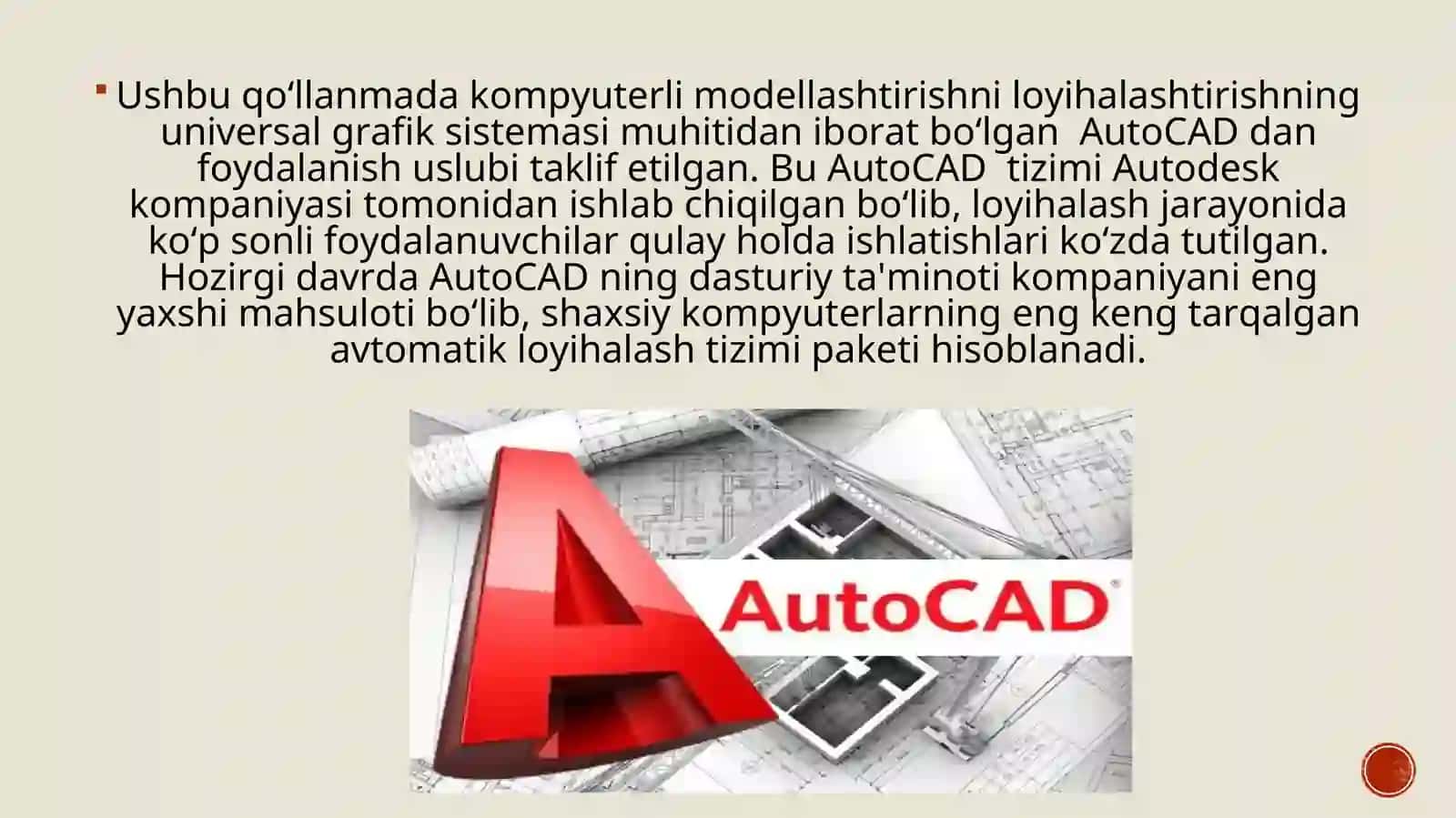 Avtomatlashtirilgan loyihalash vositalari 4