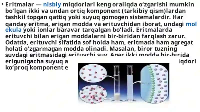 Eritmalar va ularni xossalari 4