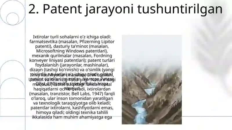 Ilmiy kashfiyotlar, ixtiro, patentlarning mohiyati va asosiy turlari 4