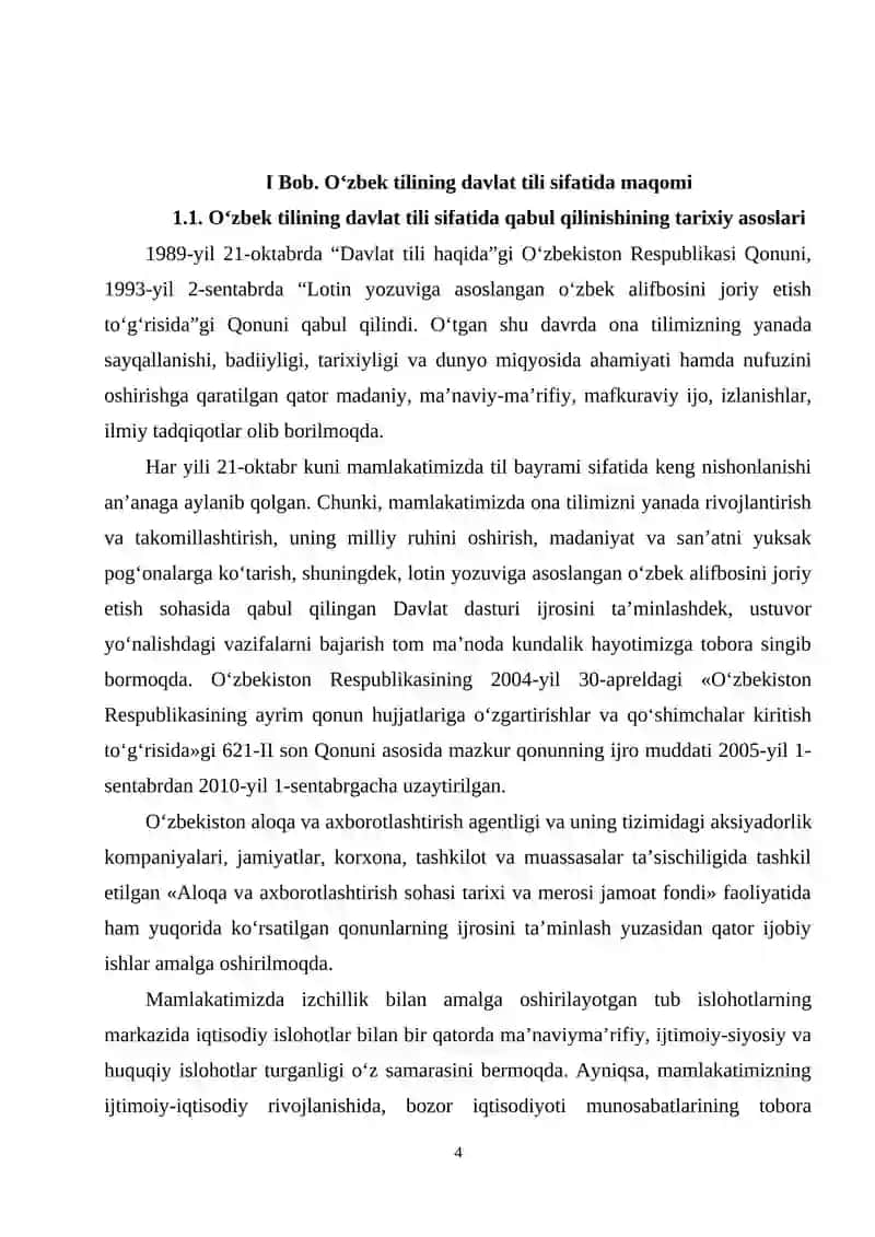 Oʻzbek tilining tarixi va jamiyatdagi oʻrni 4