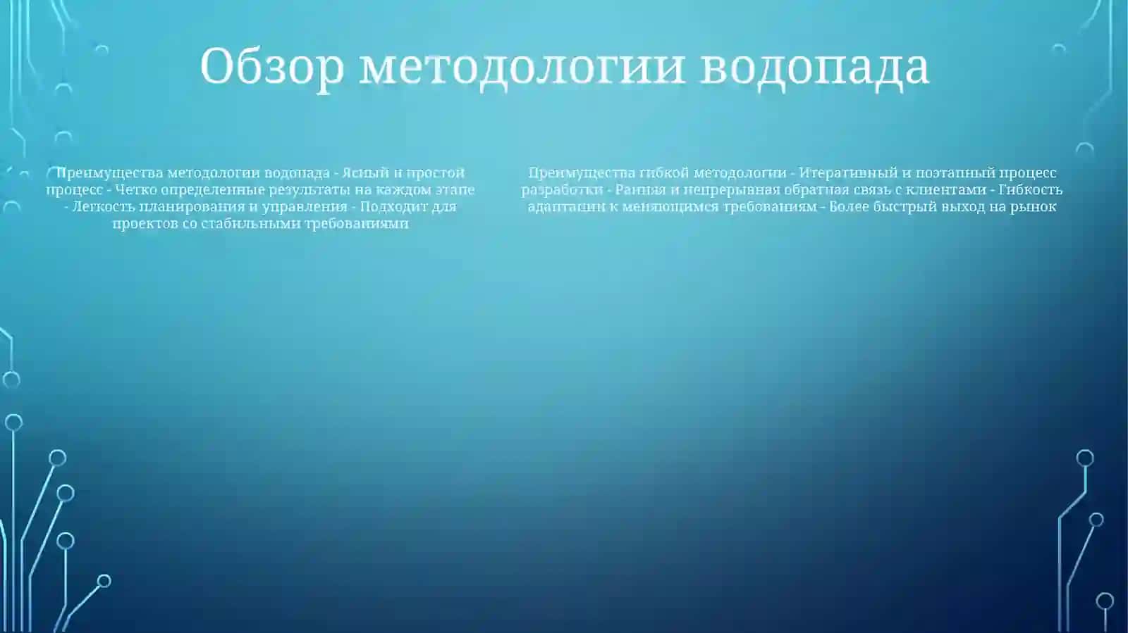 Сравнительный Анализ Agile И Водопадной МоделиУправленияПроектами 4