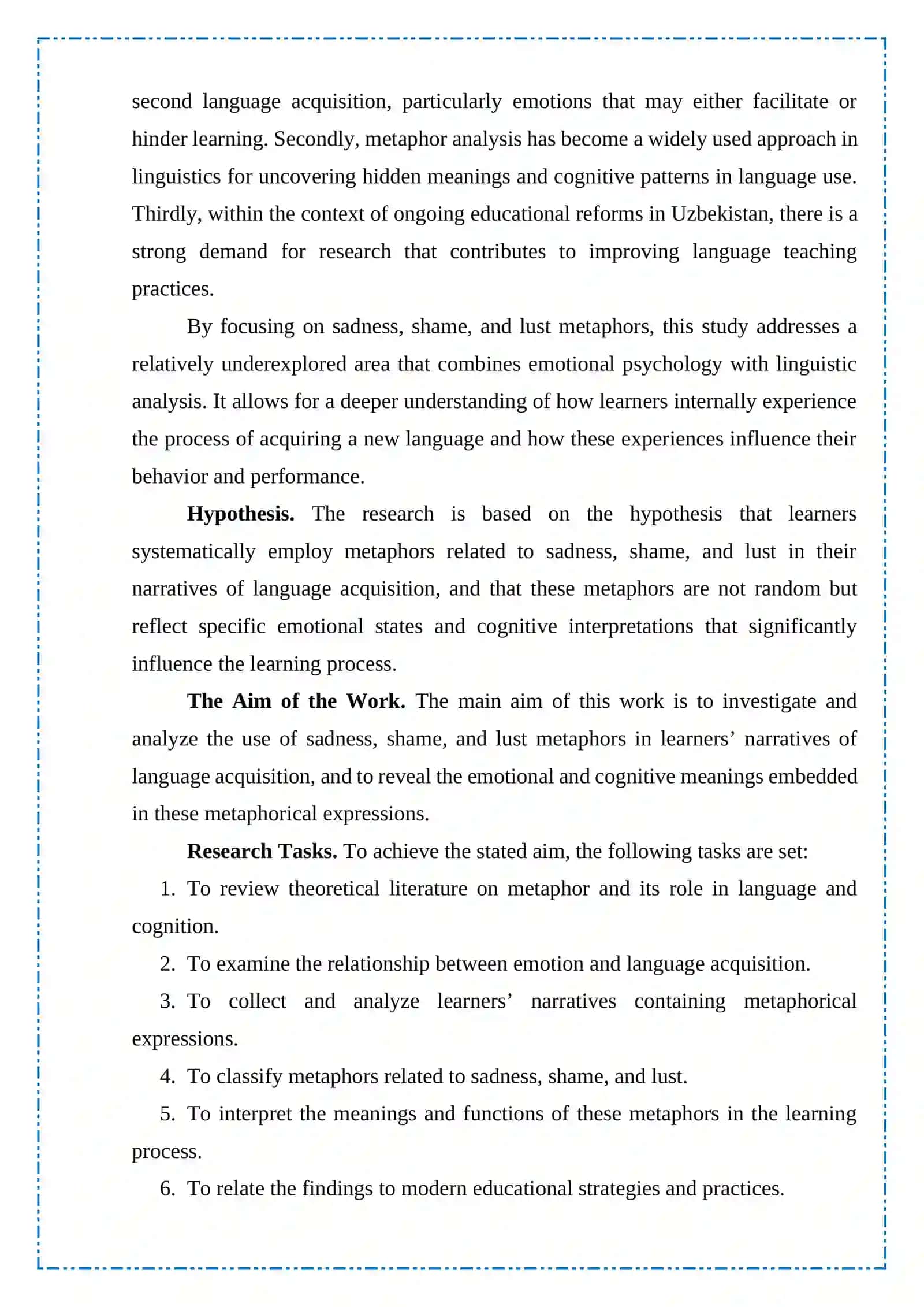 The Use of Sadness, Shame, and Lust Metaphors in Learners’ Narratives of Language Acquisition 4