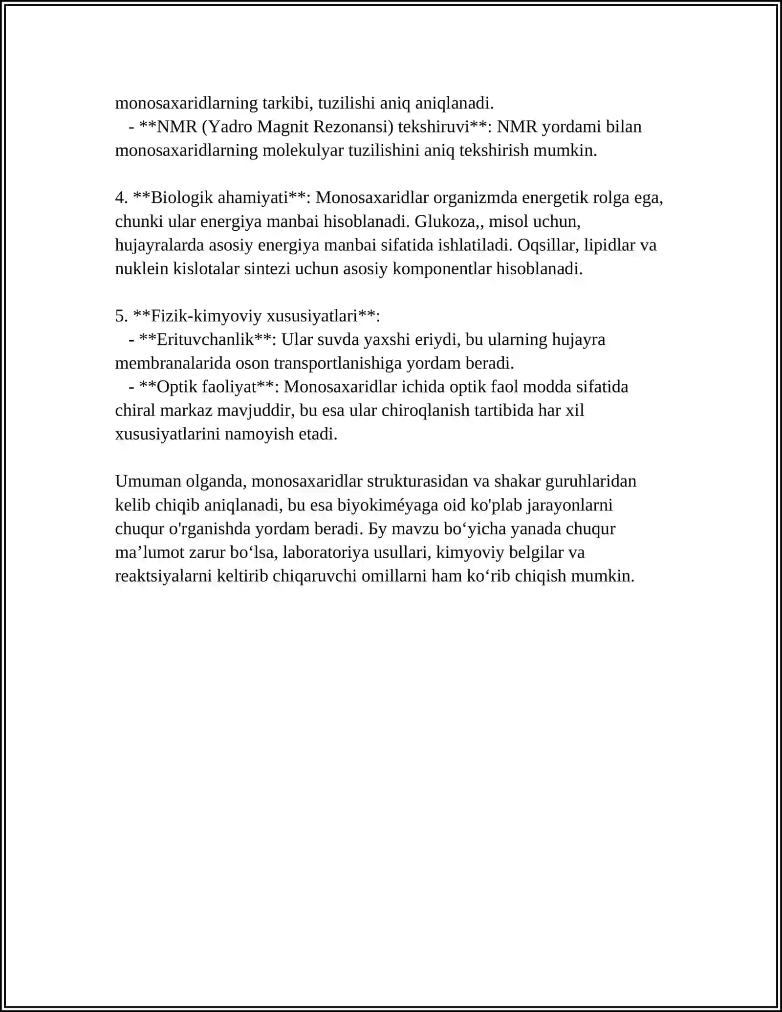 MONOSAXARIDLAR VA ULARNING TURLARI 4