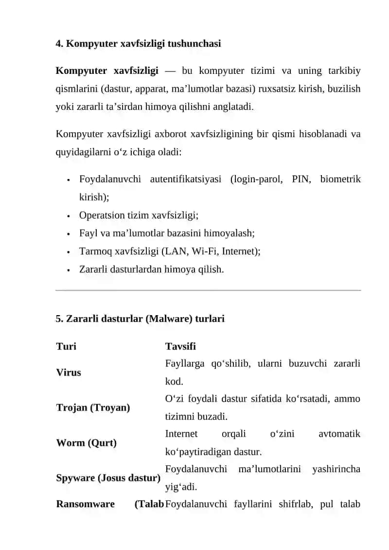 Axborot xavfsizligi va antivirus dasturlari 4