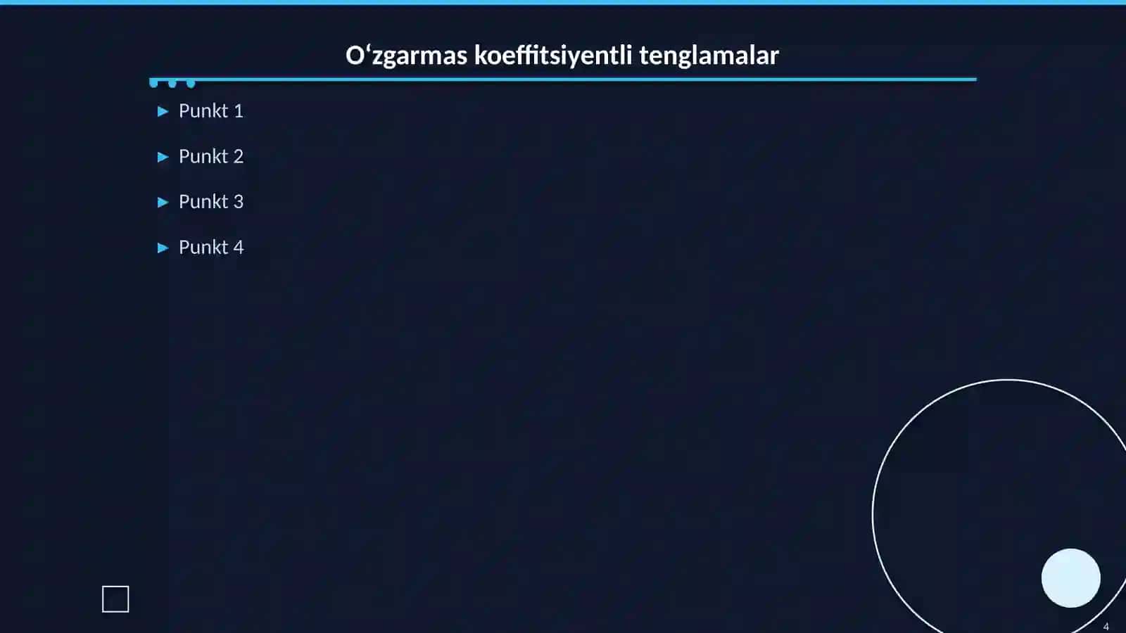 Differensial tenglamalar nazariyasi 4