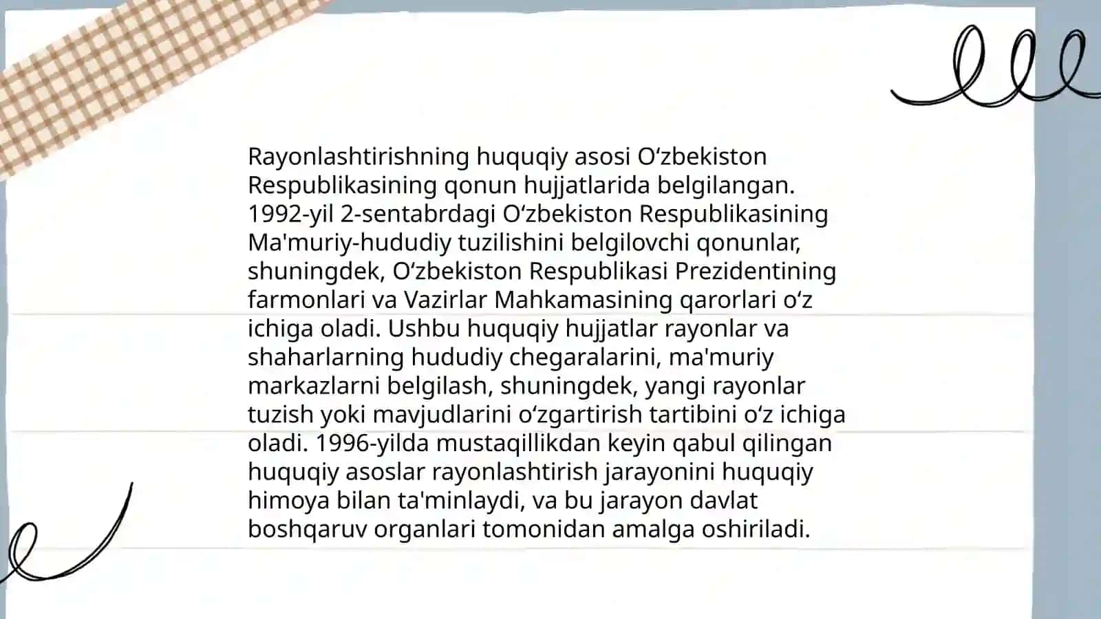 Hududning funksional tashkil etish va Rayonlashtirish 4