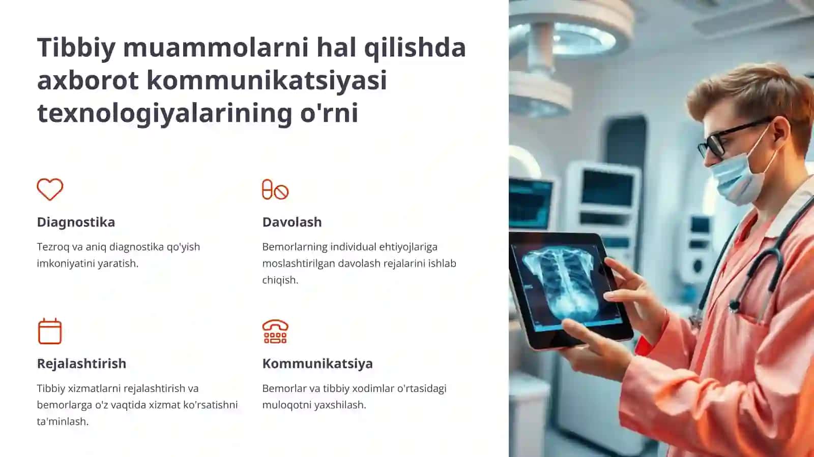 Axborot kommunikatsiyasi texnologiyalari tibbiyot sohasida 4