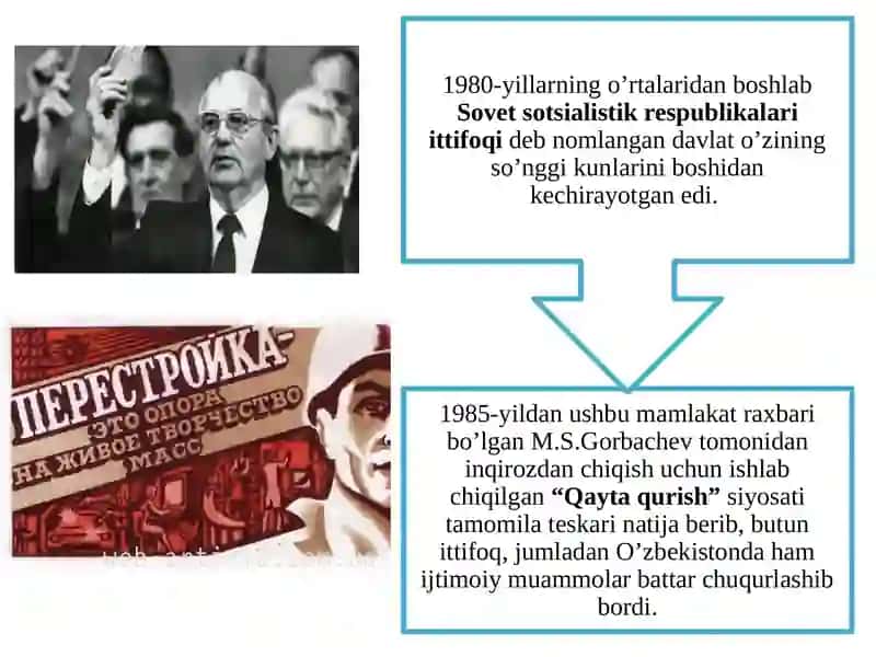 MUSTAQIL O‘ZBEKISTON RESPUBLIKASI TASHKIL TOPISHINING TARIXIY AHAMIYATI. O‘ZBEKISTONNING O‘ZIGA XOS ISTIQLOL VA TARAQQIYOT YO‘LI 2 4