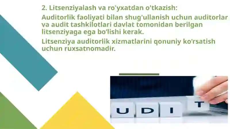 Auditorlik faoliyatining huquqiy asoslari 4