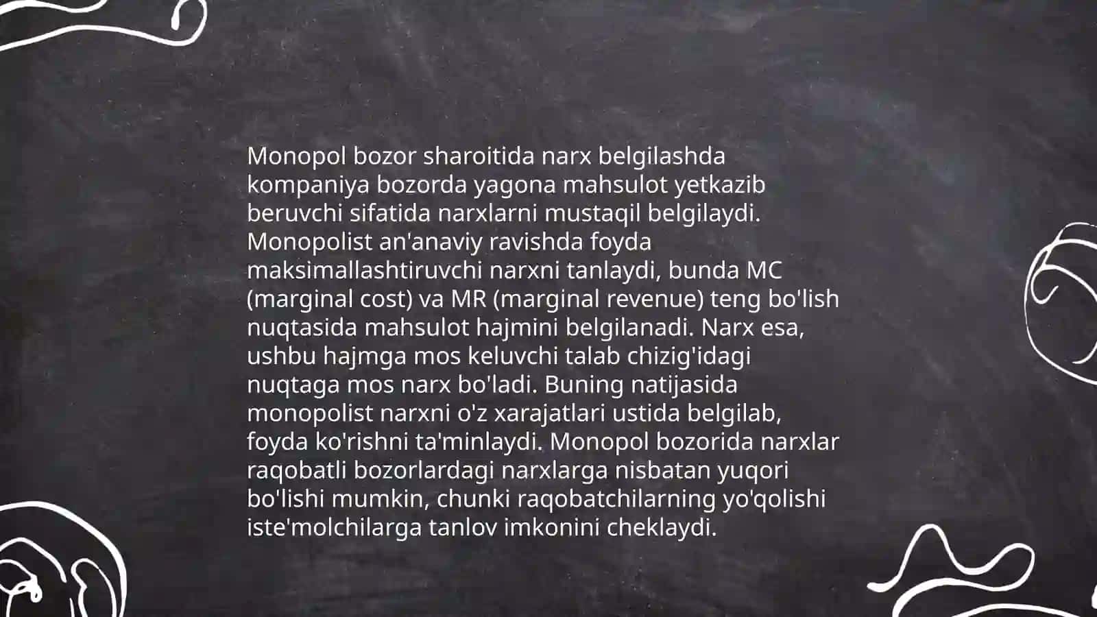 Raqobatning turli ko'rinishlari sharoitida narxning shakllanish xususiyatlari 4