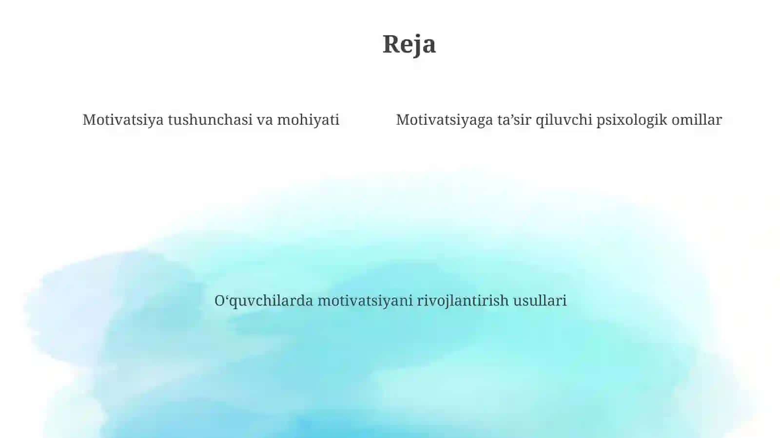 Oʻquvchilarda mativatsiyani shakllantirishning psixologik omillari 4