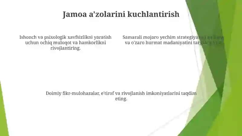 Jamoalararo sogʻlom muhit yaratish 4