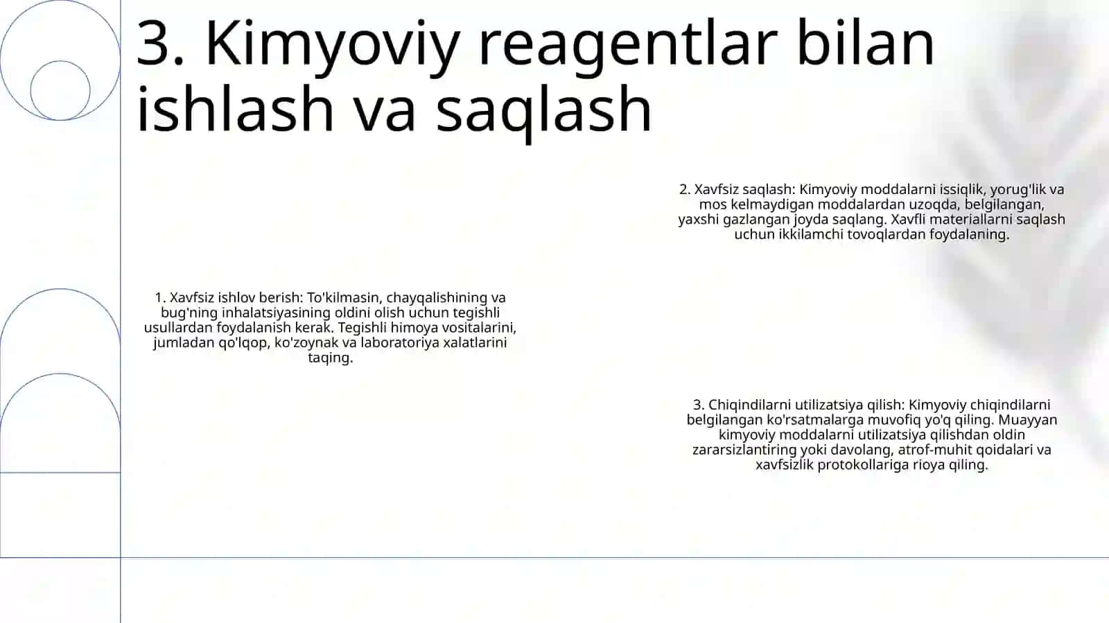 Kimyoviy Reaktivlarni Va Kimyoviy Chiqindilarni Qayta Ishlash 4