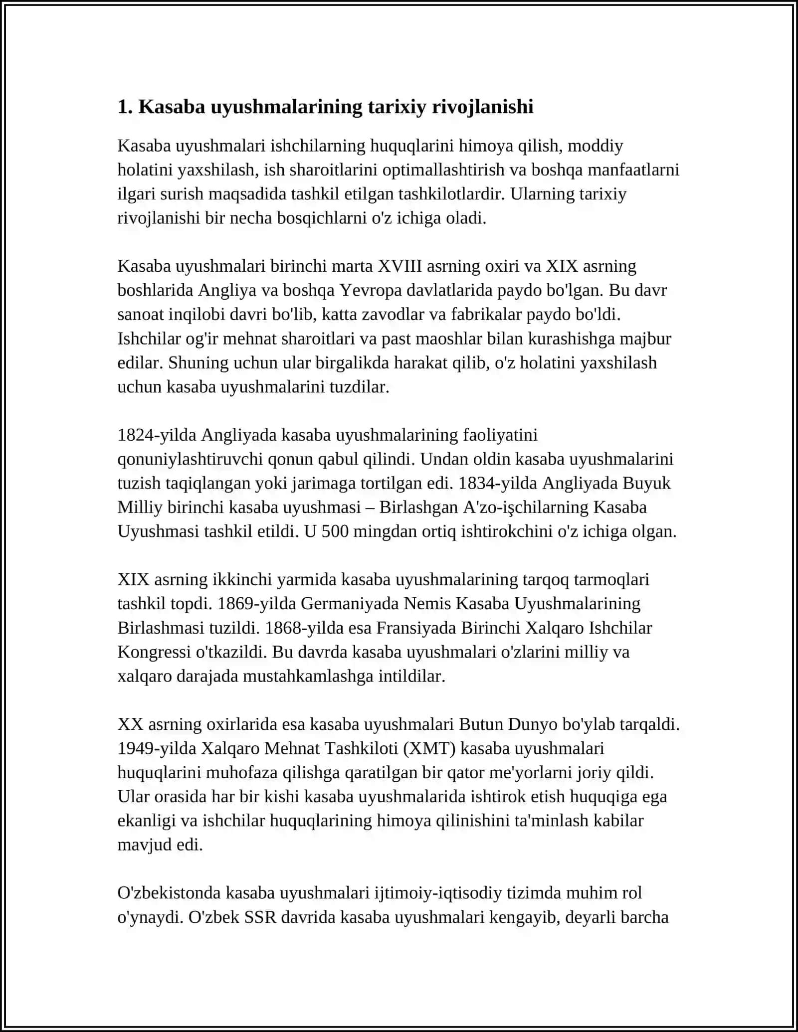 KASABA UYUSHMALARNING AHAMIYATI VA ROLI 4