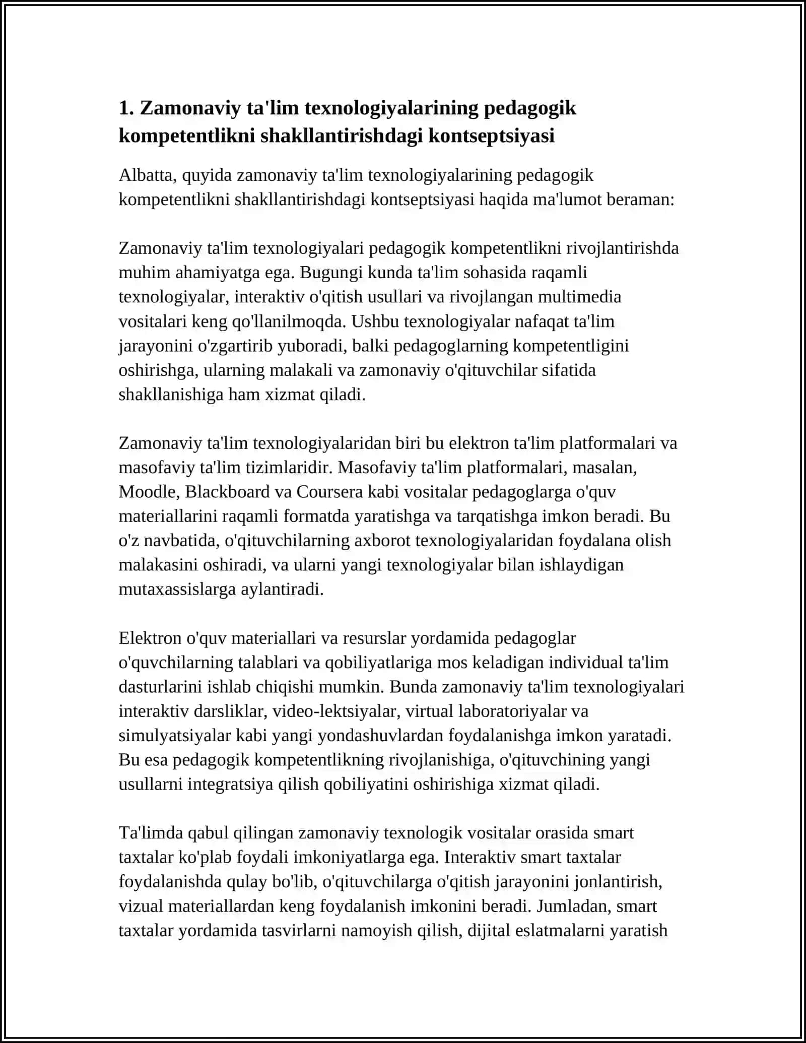 Zamonaviy Ta'lim Texnologiyalari 4