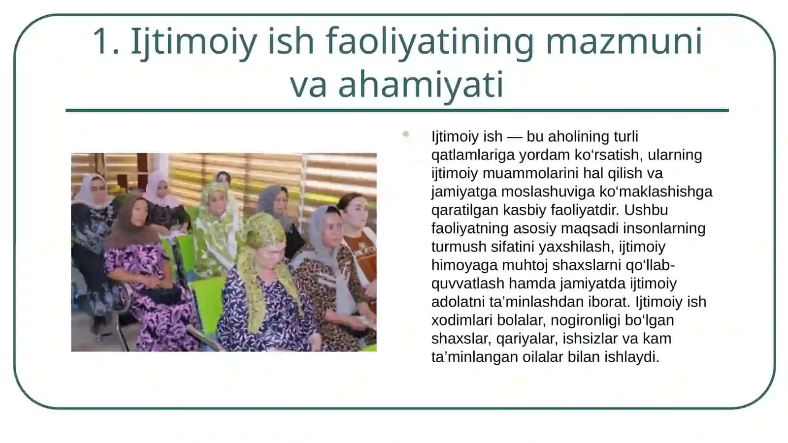 IJTIMOIY ISH VA MIJOZ MUNOSABATLARIDA ETIK TAMOYILLAR VA INSON HUQUQLARI 4