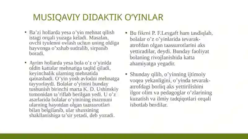 Maktabgachata'lim muassasasi damusiqaviy didaktiko'yinlar 4