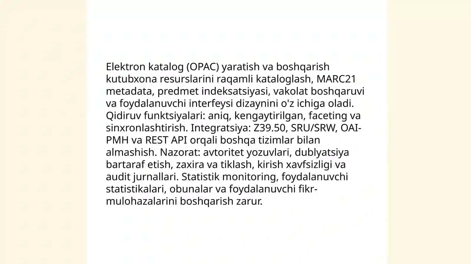Kutubxona axborot tizimida avtomatlashtirish 4