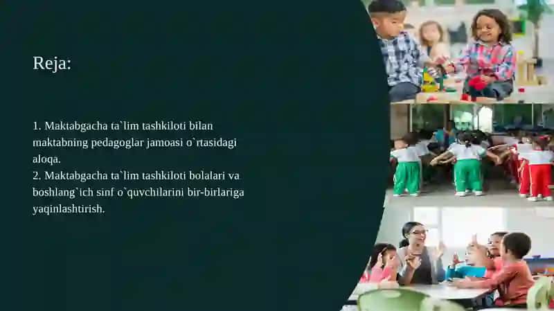 Maktabgacha talim tashkiloti maktab bilan aloqasi 4