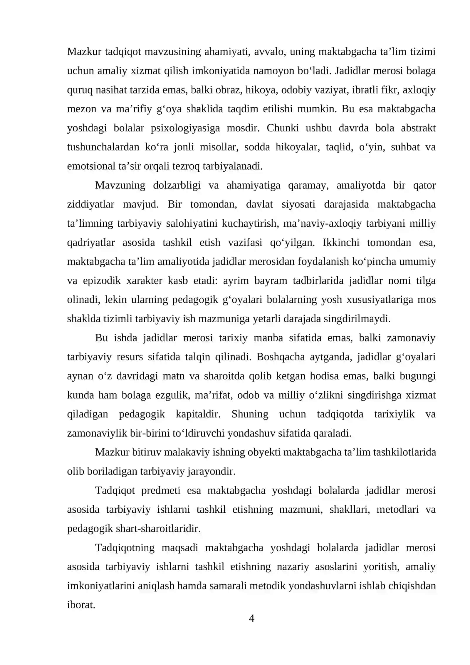 MAKTABGACHA YOSHDAGI BOLALARDA JADIDLAR MEROSI ASOSIDA TARBIYAVIY ISHLARNI TASHKIL ETISH 4