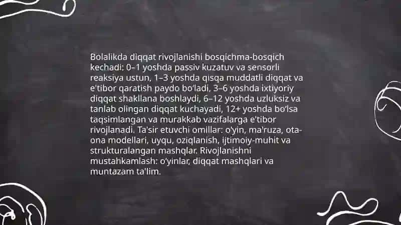 Diqqat tushunchasi va turlari 4