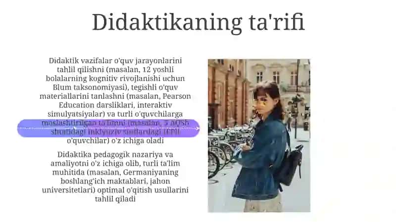 Didaktika.Didaktikaning predmeti va vazifalari 4