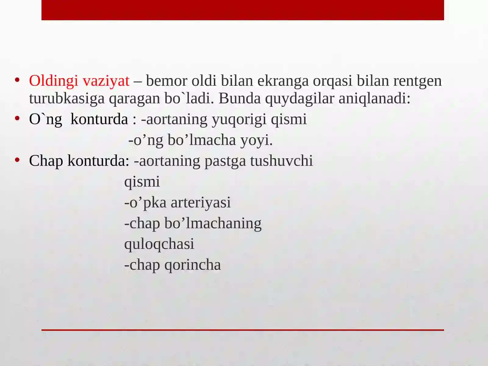 Yurak va yirik qon tomirlar kasalliklarining kompleks nur diagnostikasi 4