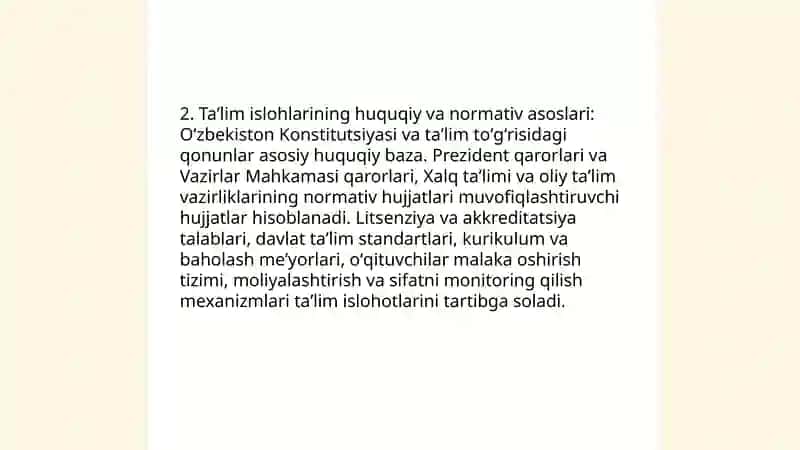 Oʻzbekiston Respublikasida taʼlim tizimini rivojlantirishning konseptual asoslari 4