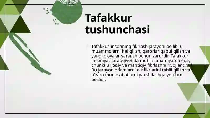 Tafakkur qonunlari va shakllari 4