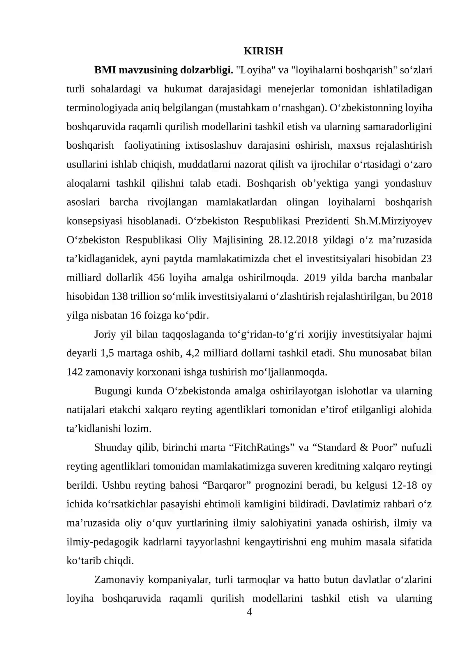 Loyiha boshqaruvida raqamli qurilish modellarini tashkil etish va ularning samaradorligini boshqarish (Termiz Boysun qurulish MCHJ korxonasi misolida) 4