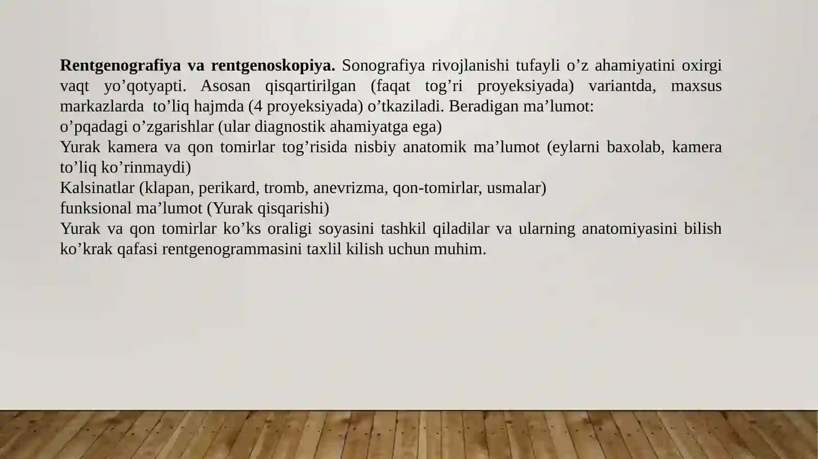Yurak qon tomir tizimida nur tashxisi 4