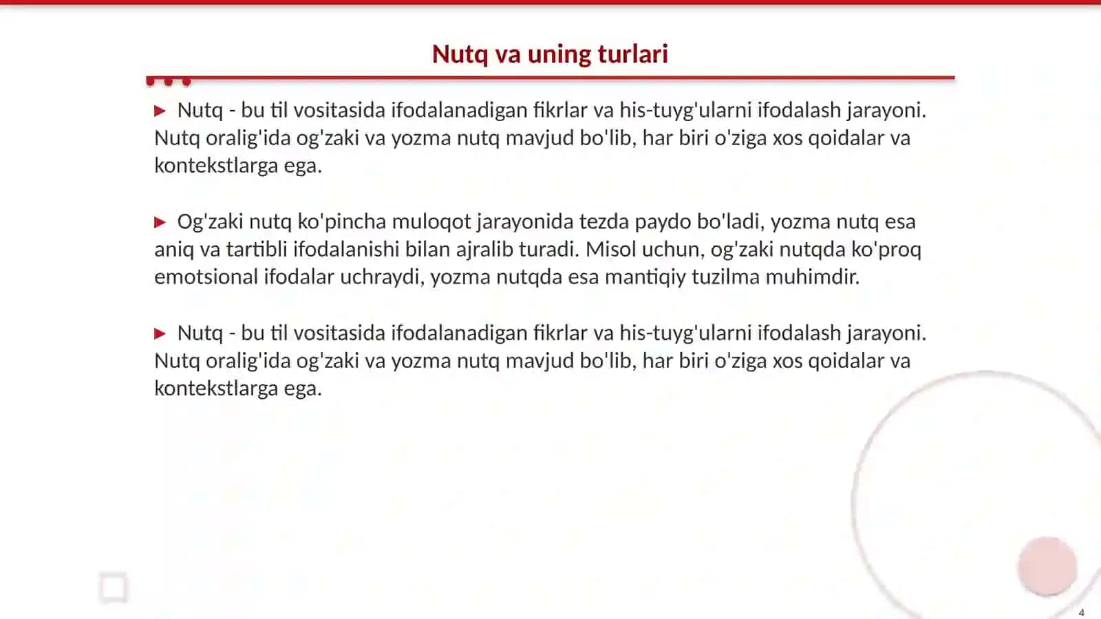 Til va nutq 4