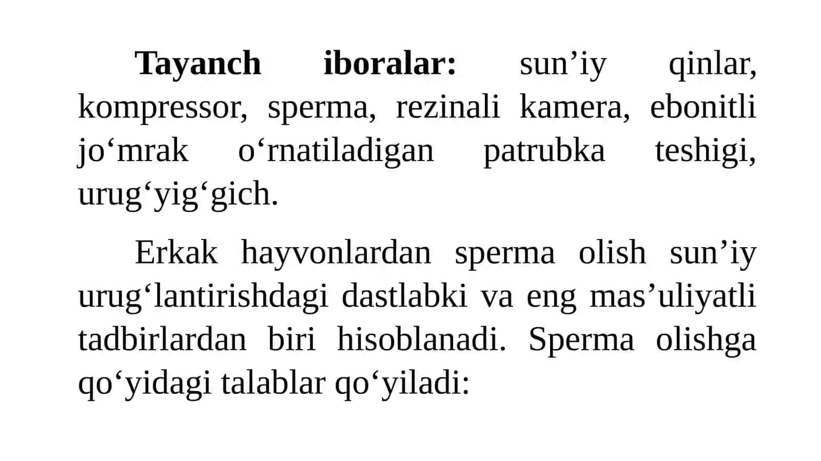 Sperma olish usullari 4