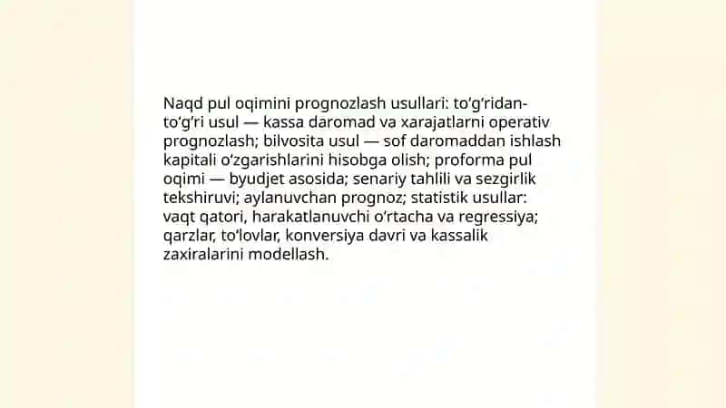 Korxonada pul oqimlarini boshqarish 4
