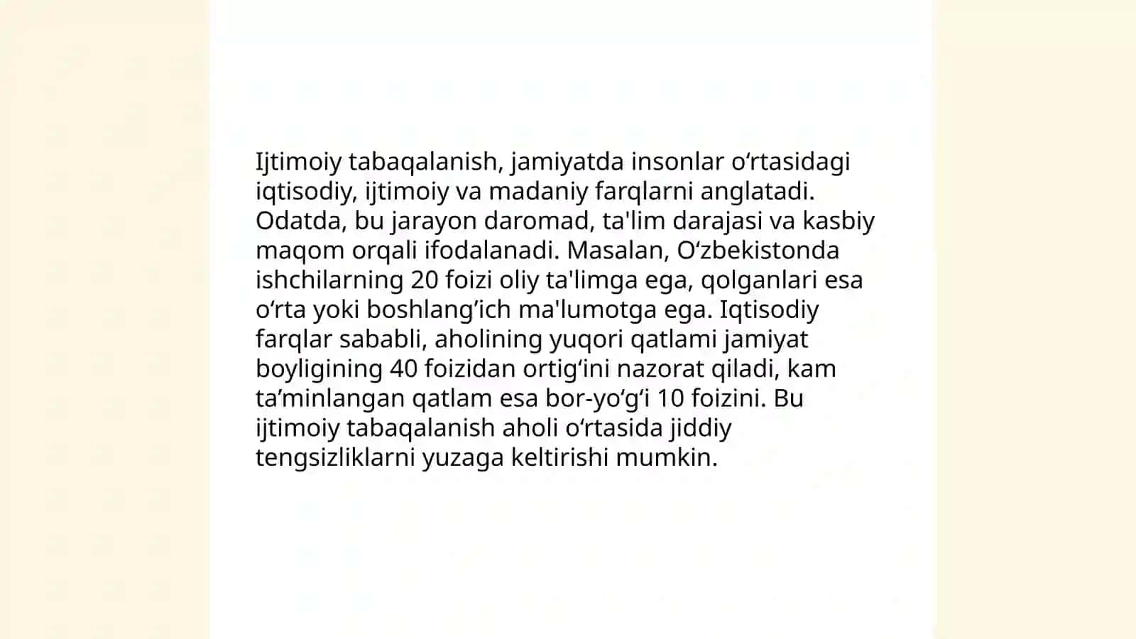 Ijtimoiy stratifikatsiya 4