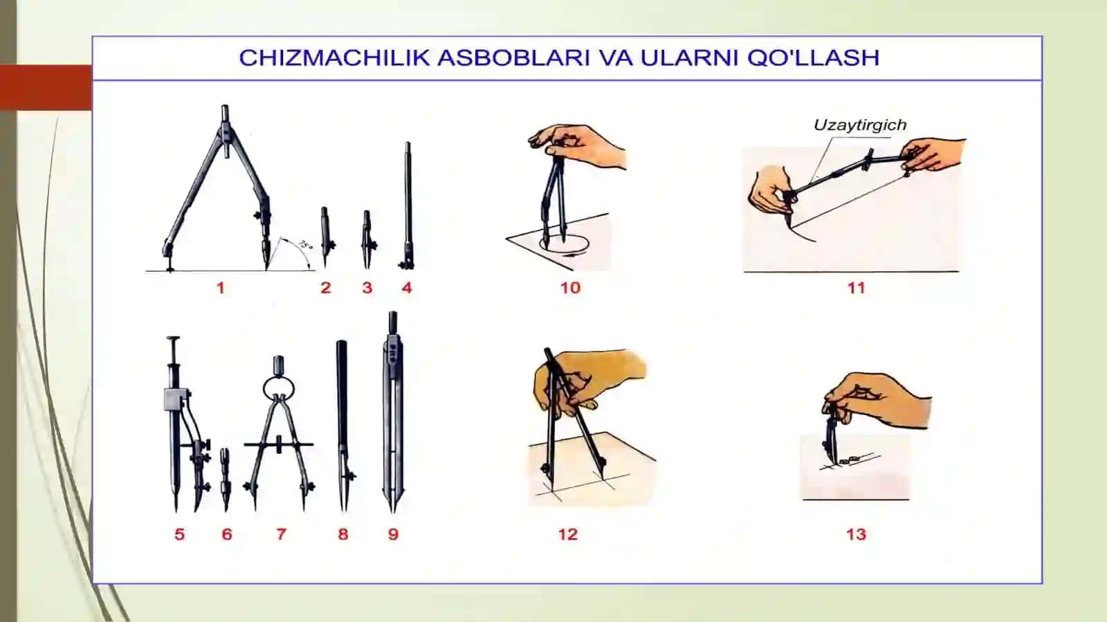 KXYaTning asosiy qoidalar bo’yicha chizmalarni rasmiylashtirish 4