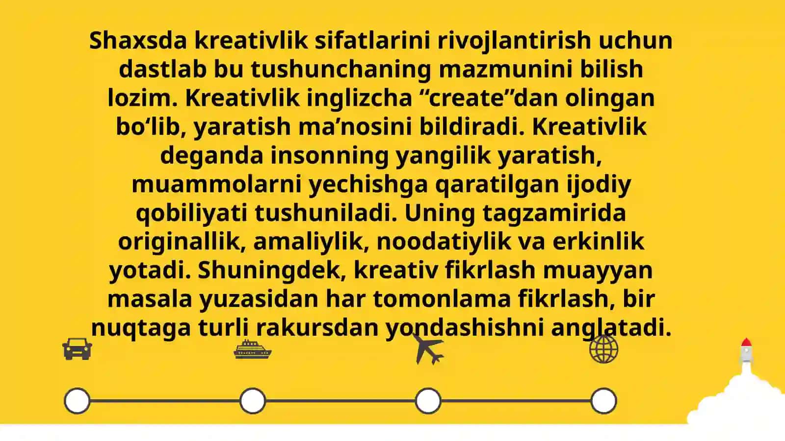 Kreativ fikrlashga o'rgatish bo’yicha nazariy va eksperimental yondashuv 4