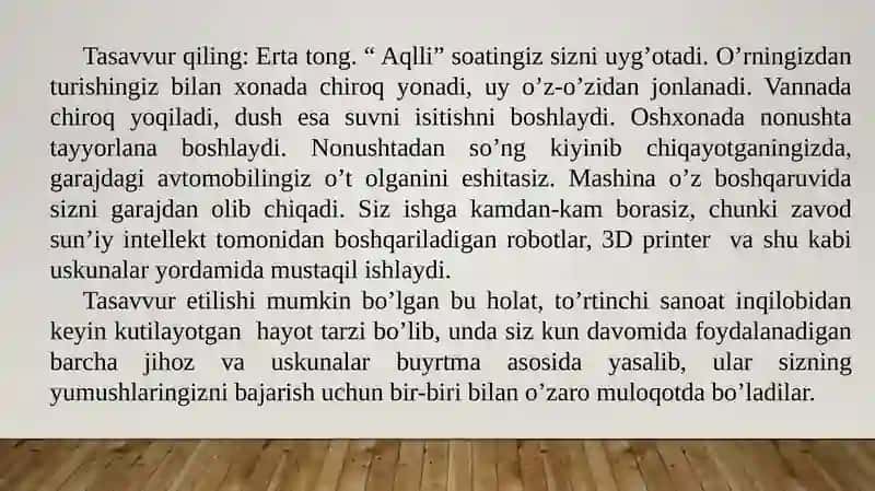 Sanoatda raqamli texnologiyalardan samaralifoydalanish. “Sanoat-4.0” konsepsiyasi 4