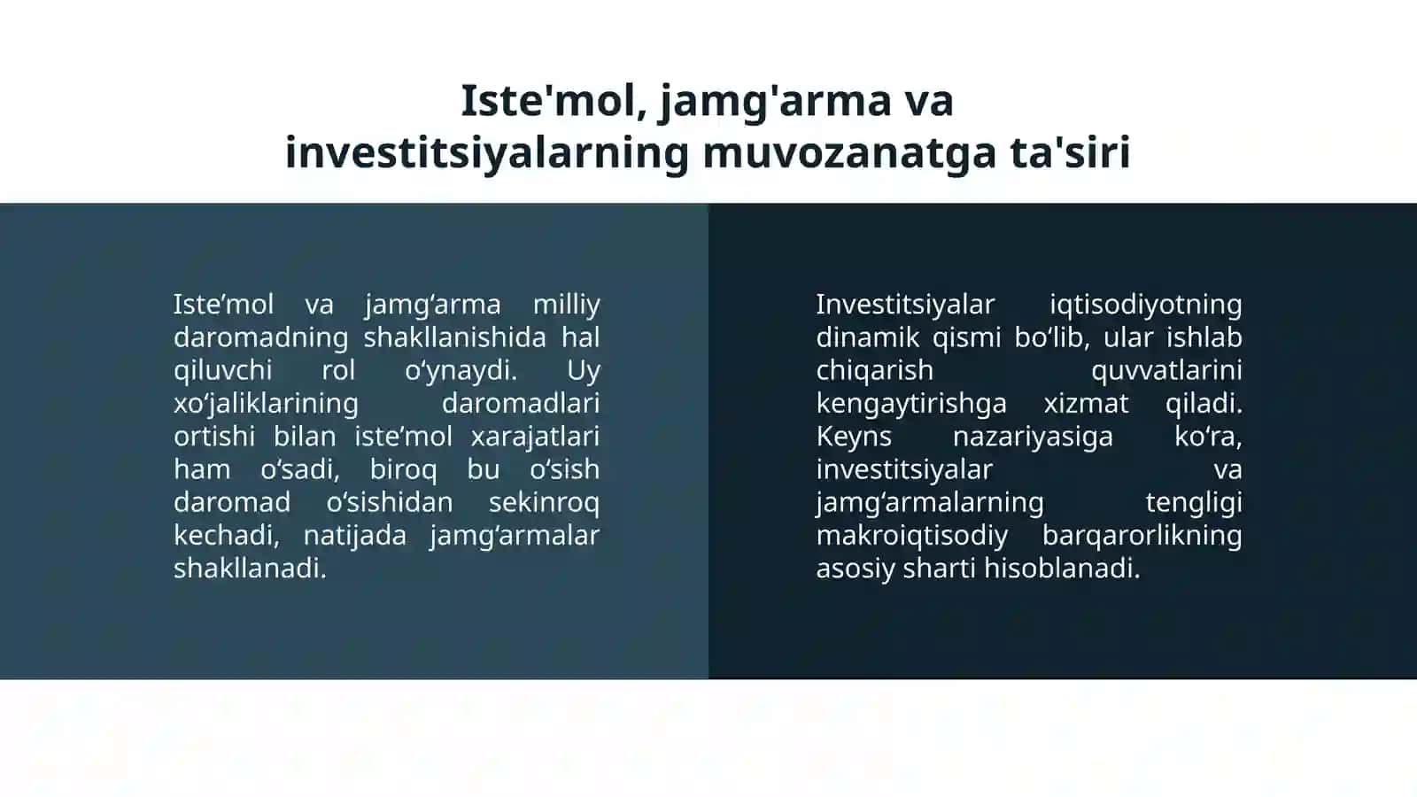 Milliy iqtisodiyot muvozanatining asosiy tushunchalari va tarkibiy qismlari 4