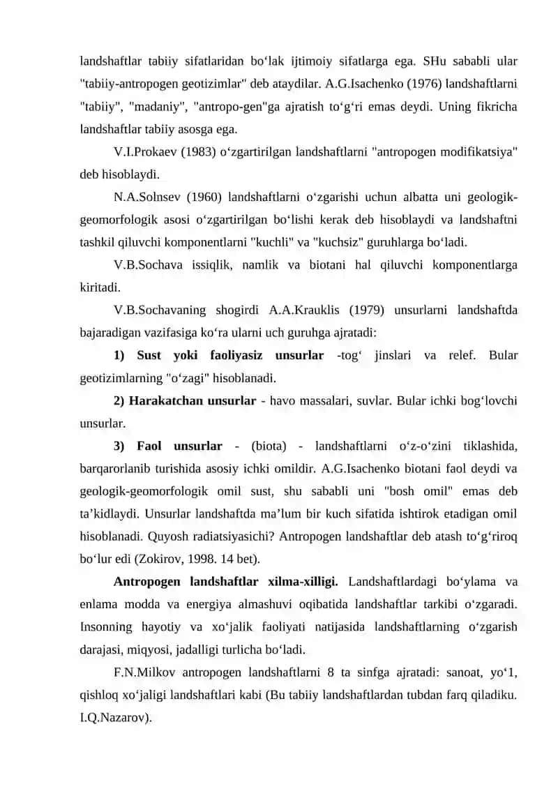 Landshaft rejalaştirish hududni ekologik to'ğri tashkil etish yo'li sifatida 4