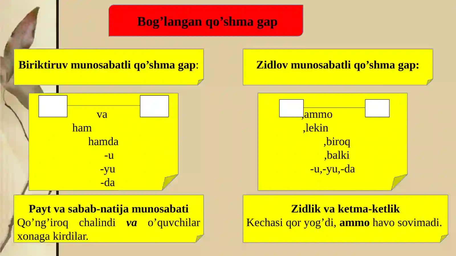 Qo’shmagaplar 4