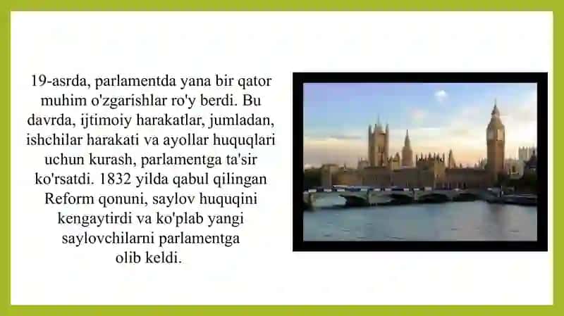 Buyuk Britaniya parlamenti tarixi 4
