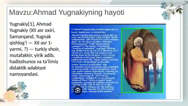 Xoja Ahmad Yassaviyning hayoti va ijodi 4